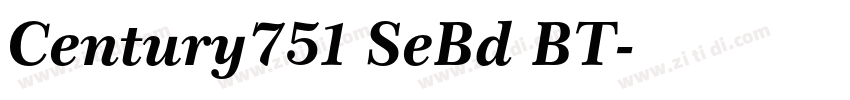 Century751 SeBd BT字体转换
